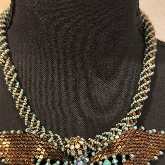 Exquisite Dragonfly RARE brand Vintage Swarovski Crystal Glass Beaded Necklace - Picture 10 of 17